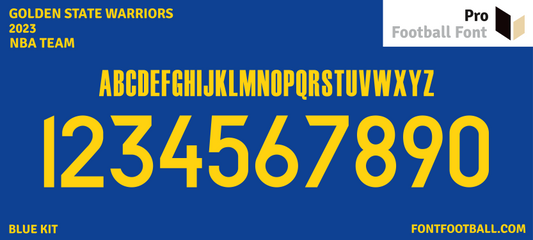 NBA Golden State Warriors 2023 Font