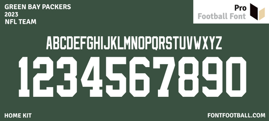 NFL Green Bay Packers 2023 Font