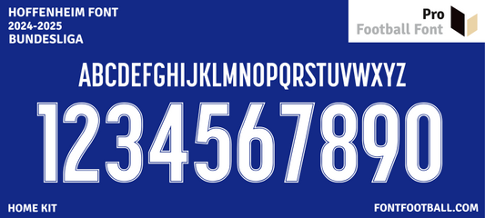 Hoffenheim 2024-2025 Font