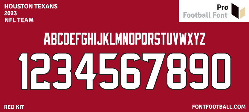 NFL Houston Texans 2023 Font