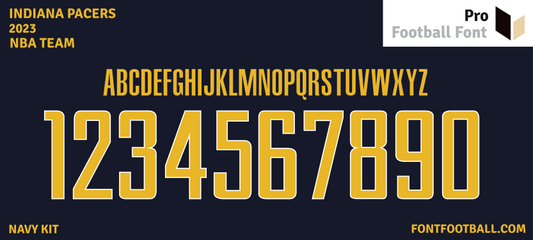 NBA Indiana Pacers 2023 Font