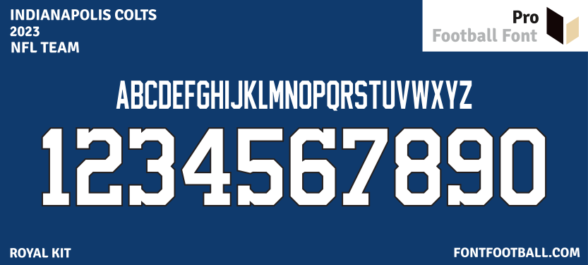 NFL Indianapolis Colts 2023 Font