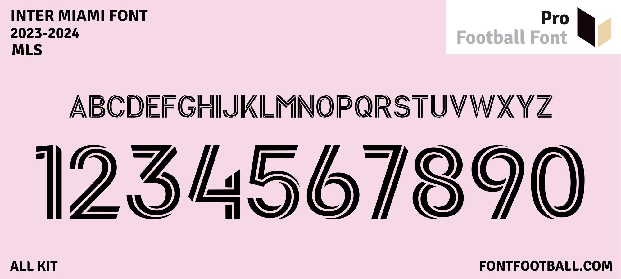 Inter Miami 2023-2024 Font – Pro Football Font