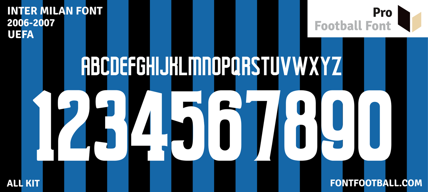 Inter Milan 2006-2007 Font