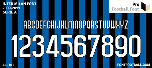 Inter Milan 2009-2011 Font