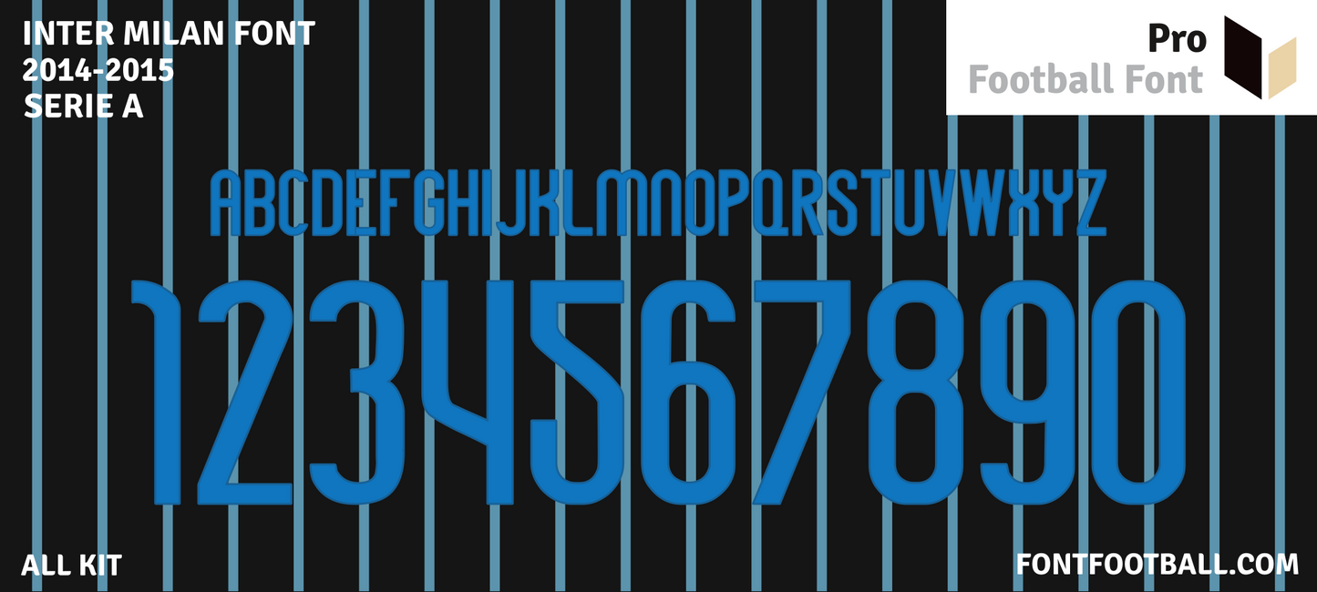 Inter Milan 2014-2015 Font