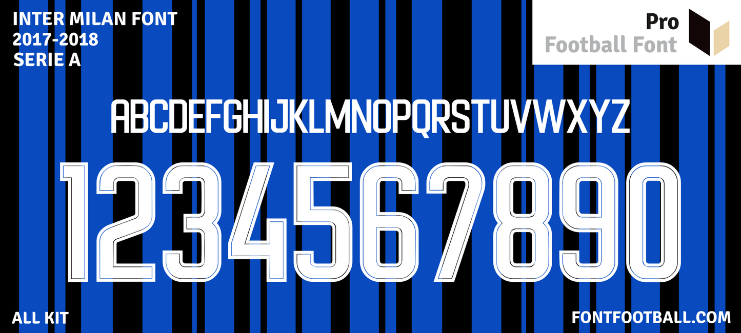 Inter Milan 2017-2018 Font