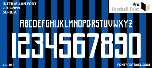 Inter Milan 2018-2019 Font