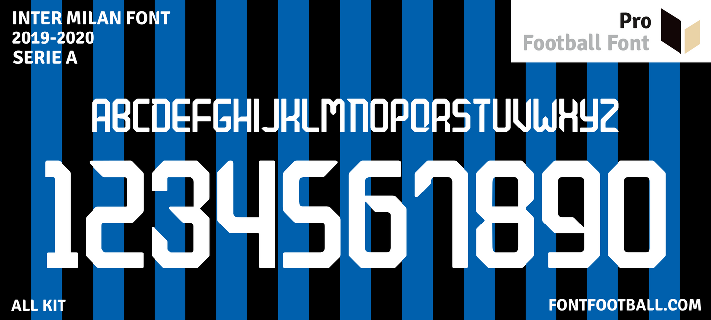 Inter Milan 2019-2020 Font