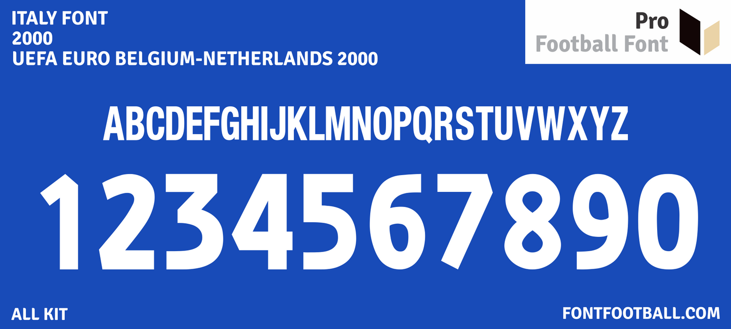 Italy Euro 2000 Font