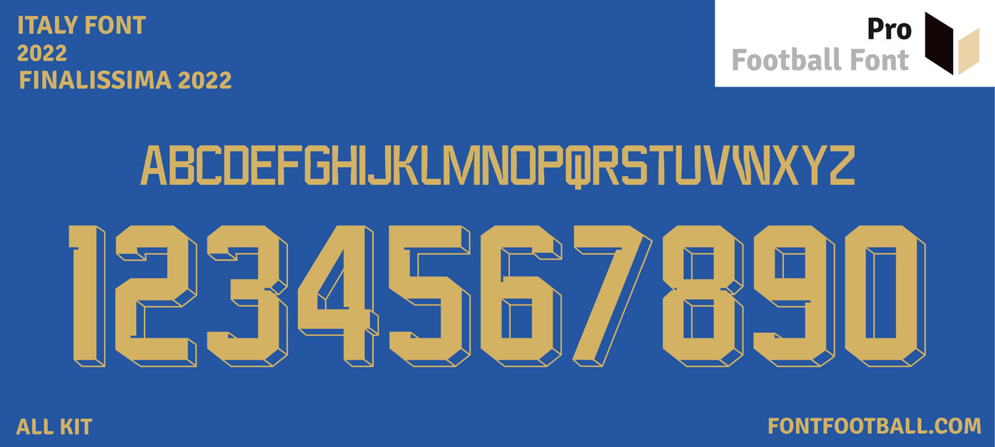 Italy Finalissima 2022 Font