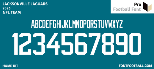 NFL Jacksonville Jaguars 2023 Font