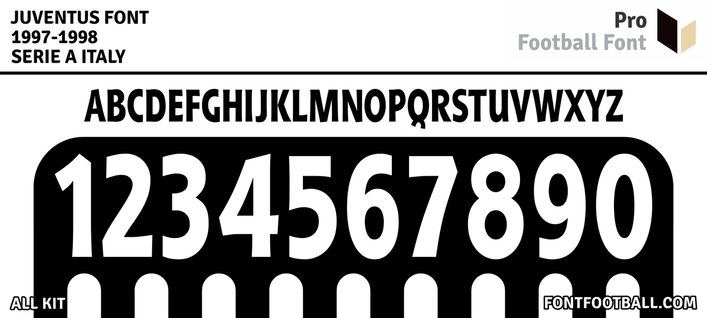 Juventus 1997-1998 Font