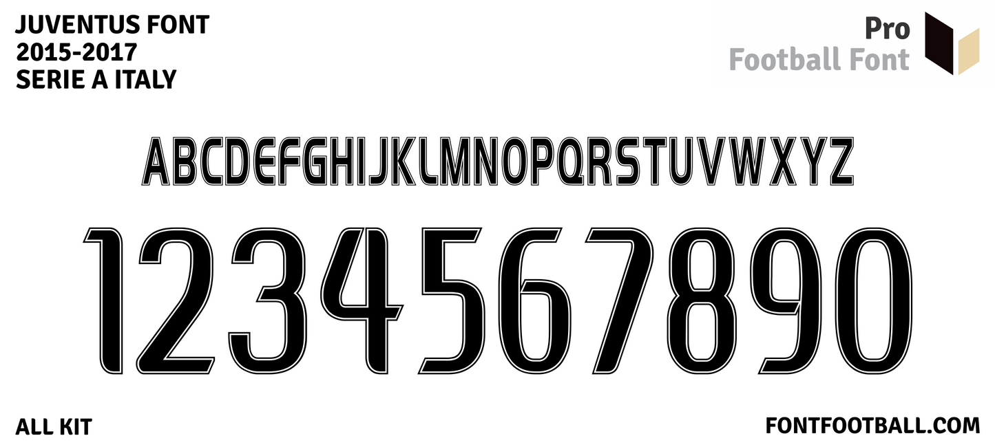 Juventus 2015-2017 Font