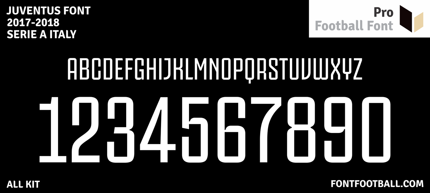 Juventus 2017-2018 Font