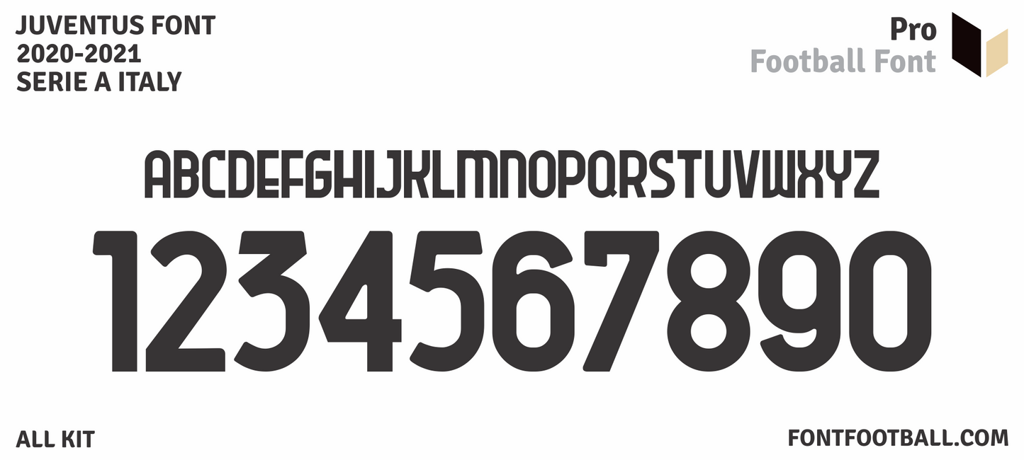 Juventus 2020-2021 Font