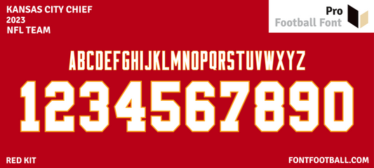 NFL Kansas City Chief 2023 Font