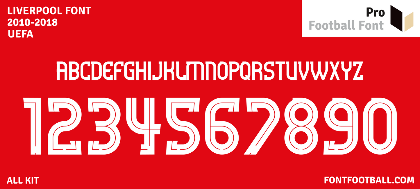 Liverpool 2010-2018 Font – Pro Football Font