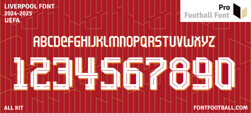 Liverpool 2024-2025 Font – Pro Football Font