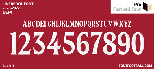 Liverpool 2026-2027 Font