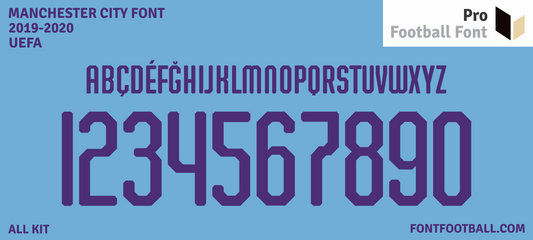 Manchester City 2019-2020 Font