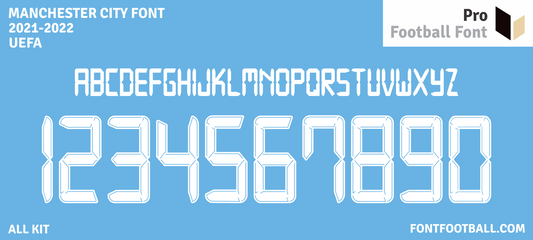 Manchester City 2021-2022 Font