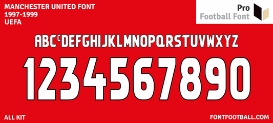 Manchester United 1997-1999 Font