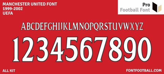 Manchester United 1999-2002 Font