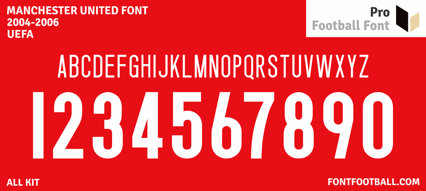 Manchester United 2004-2006 Font