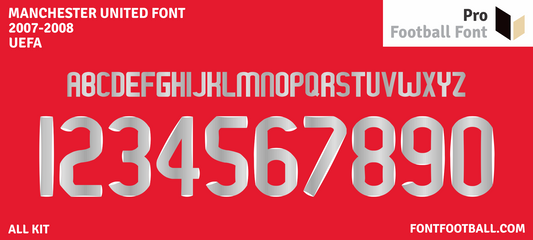 Manchester United 2007-2008 Font