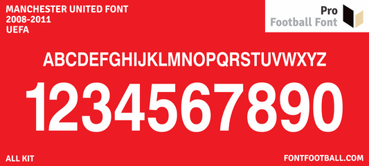 Manchester United 2008-2011 Font