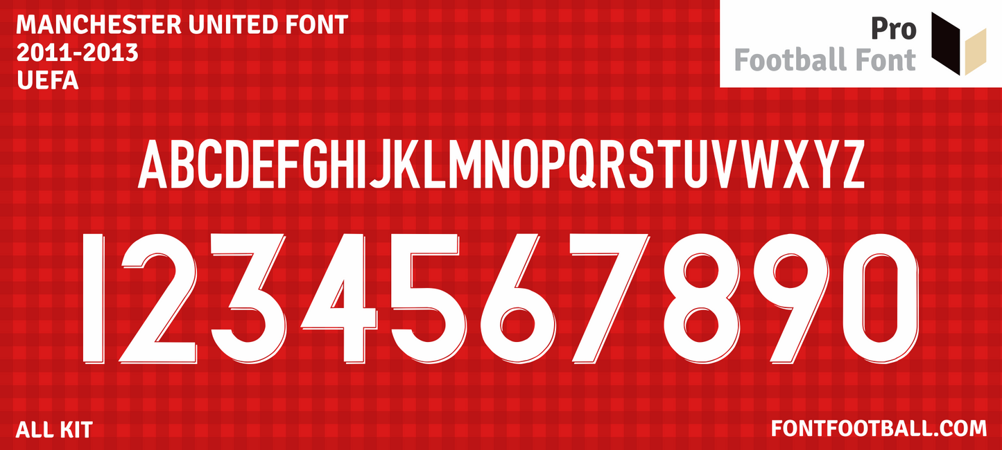 Manchester United 2011-2013 Font