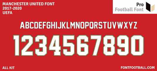 Manchester United 2017-2020 Font