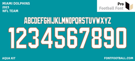 NFL Miami Dolphins 2023 Font