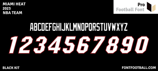 NBA Miami Heat 2023 Font