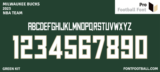 NBA Milwaukee Bucks 2023 Font