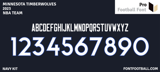 NBA Minnesota Timberwolves 2023 Font