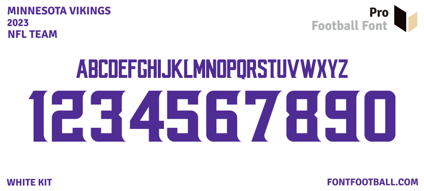 NFL Minnesota Vikings 2023 Font