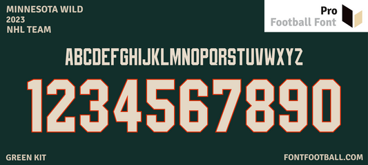 NHL Minnesota Wild 2023 Font