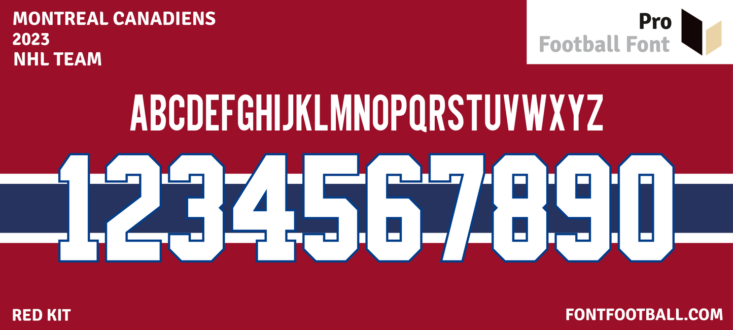 NHL Montreal Canadiens 2023 Font