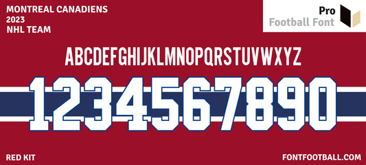 NHL Montreal Canadiens 2023 Font