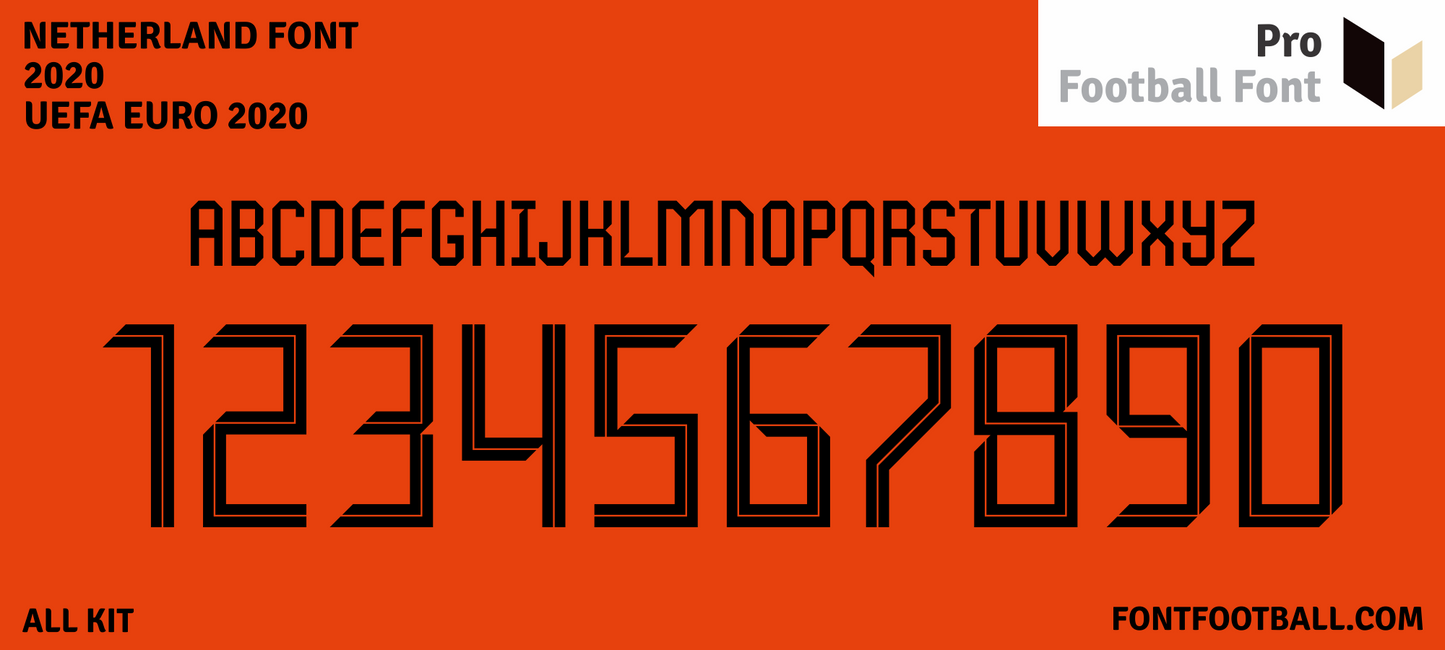 Netherlands Euro 2020 Font