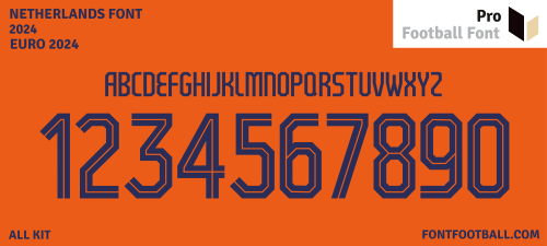 Netherlands Euro 2024 Font