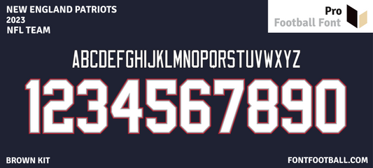 NFL New England Patriots 2023 Font