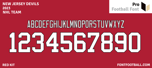 NHL New Jersey Devils 2023 Font