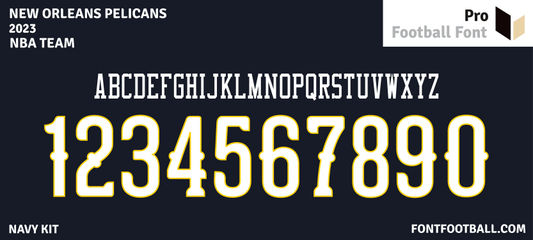 NBA New Orleans Pelicans 2023 Font