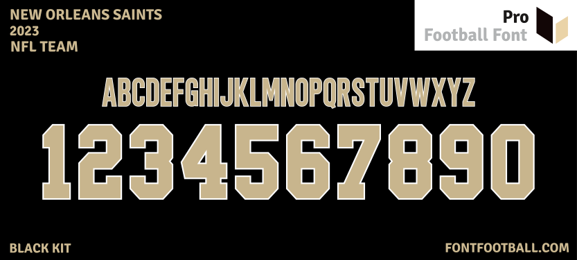 NFL New Orleans Saints 2023 Font