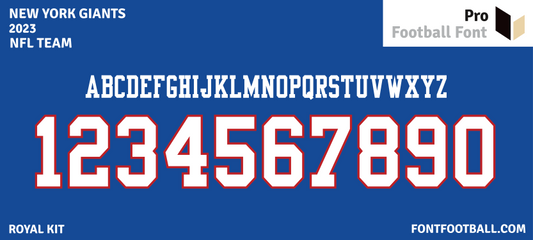 NFL New York Giants 2023 Font