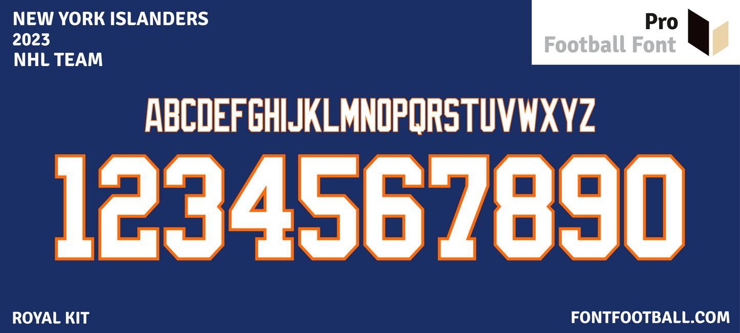 NHL New York Islanders 2023 Font