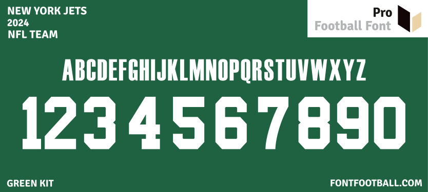 NFL New York Jets 2024 Font β Pro Football Font